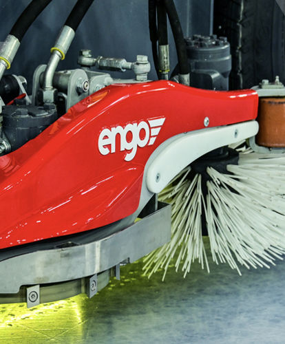 Dettaglio di una macchina rasa ghiaccio